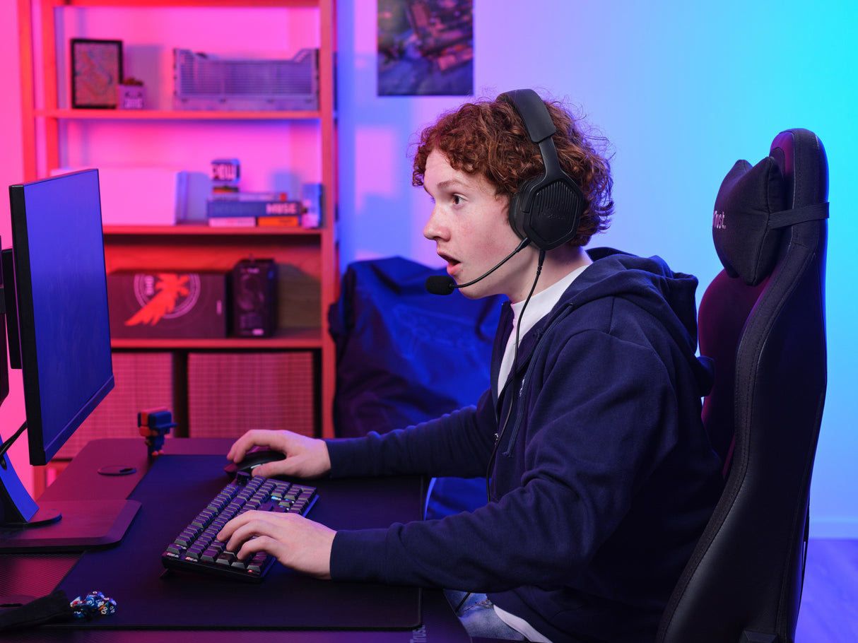 Auriculares Gaming Con Micrófono Trust Gaming Gxt 492 Carus Jack 3.5 Negros