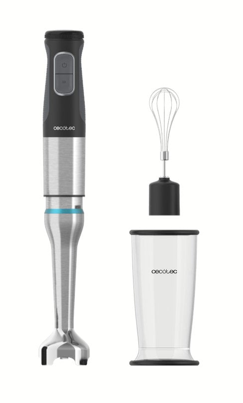 Cecotec 03960 Licuadora Batidora De Inmersión 1200 W Negro, Acero Inoxidable