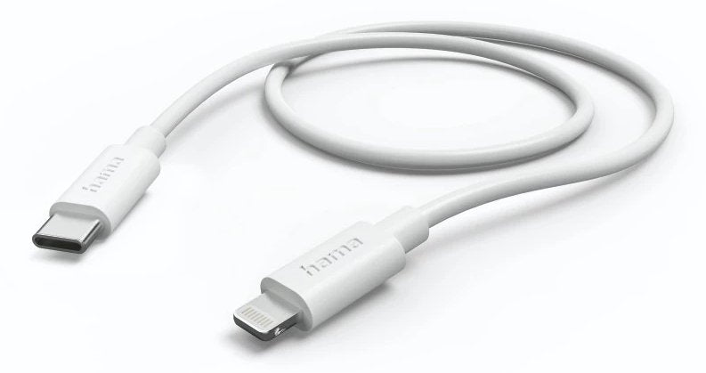 Cable Hama Usb-C A Lightning - Longitud 0.75m - Velocidad Hasta 480mbps - Blindado - Negro