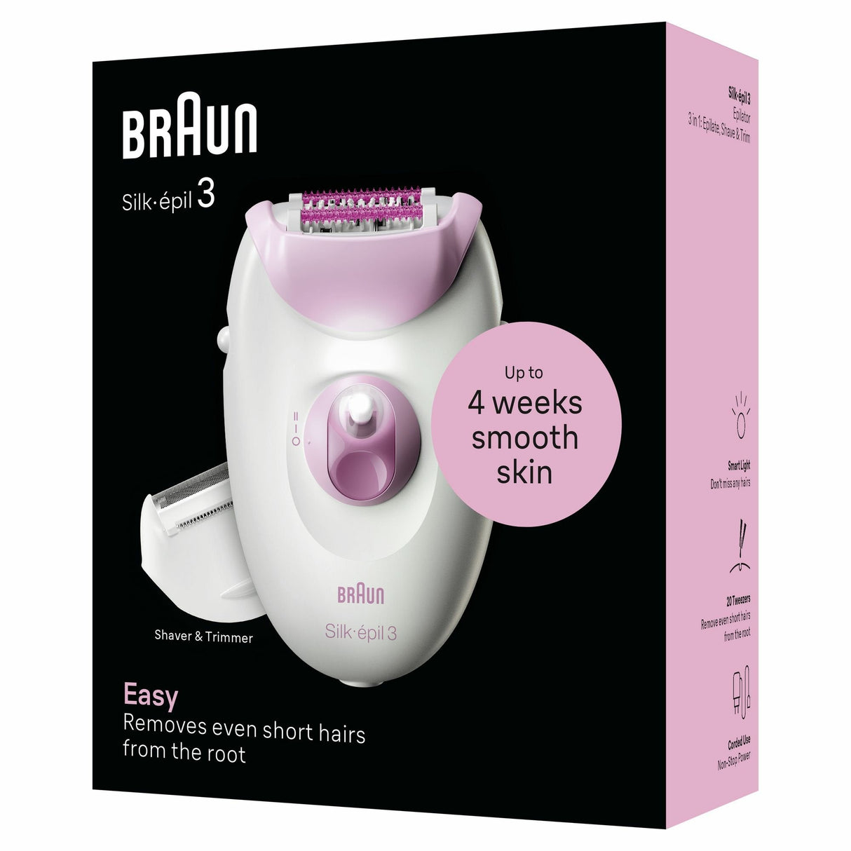 Braun 7500435224963, Depiladora Blanco/Lila