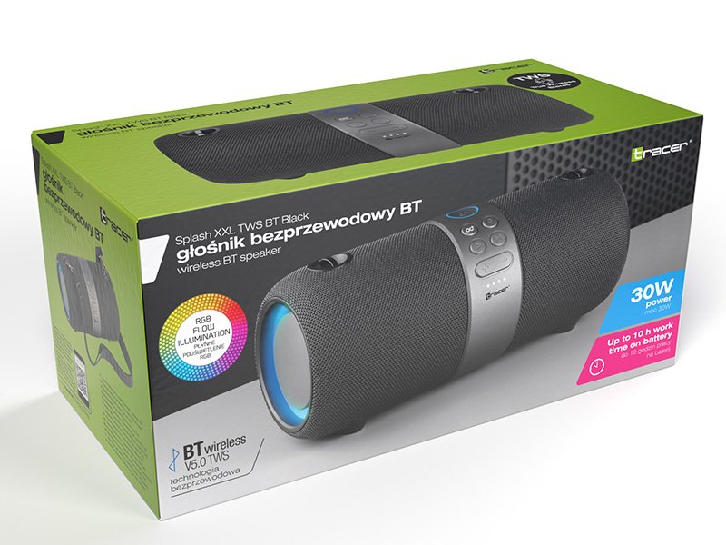 EAN 5907512866221 - Tracer SPLASH XXL Altavoz portátil estéreo Negro 30 W imagen 6