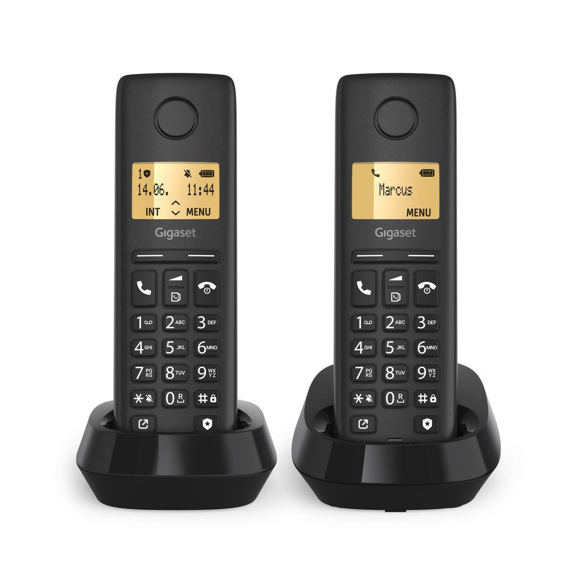 EAN 4250366871554 - Gigaset PURE 100 duo Teléfono DECT/analógico Identificador de llamadas Negro imagen 3