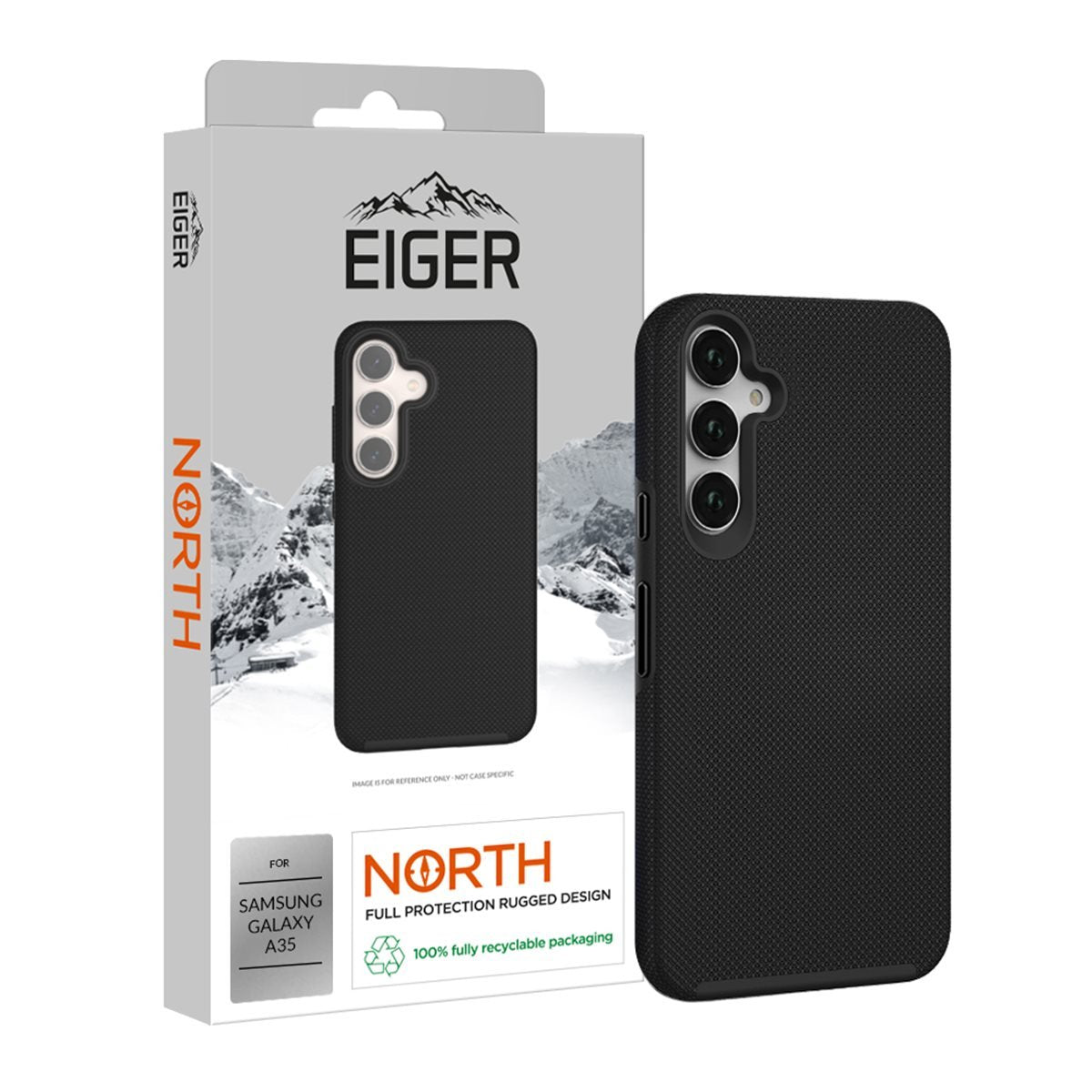 Eiger North Case Galaxy A35 Schwarz