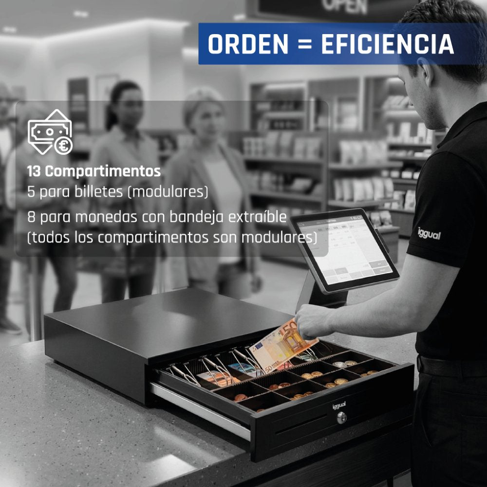 EAN 8435364318942 - iggual IRON-HD Cajón de efectivo automático y manual imagen 8