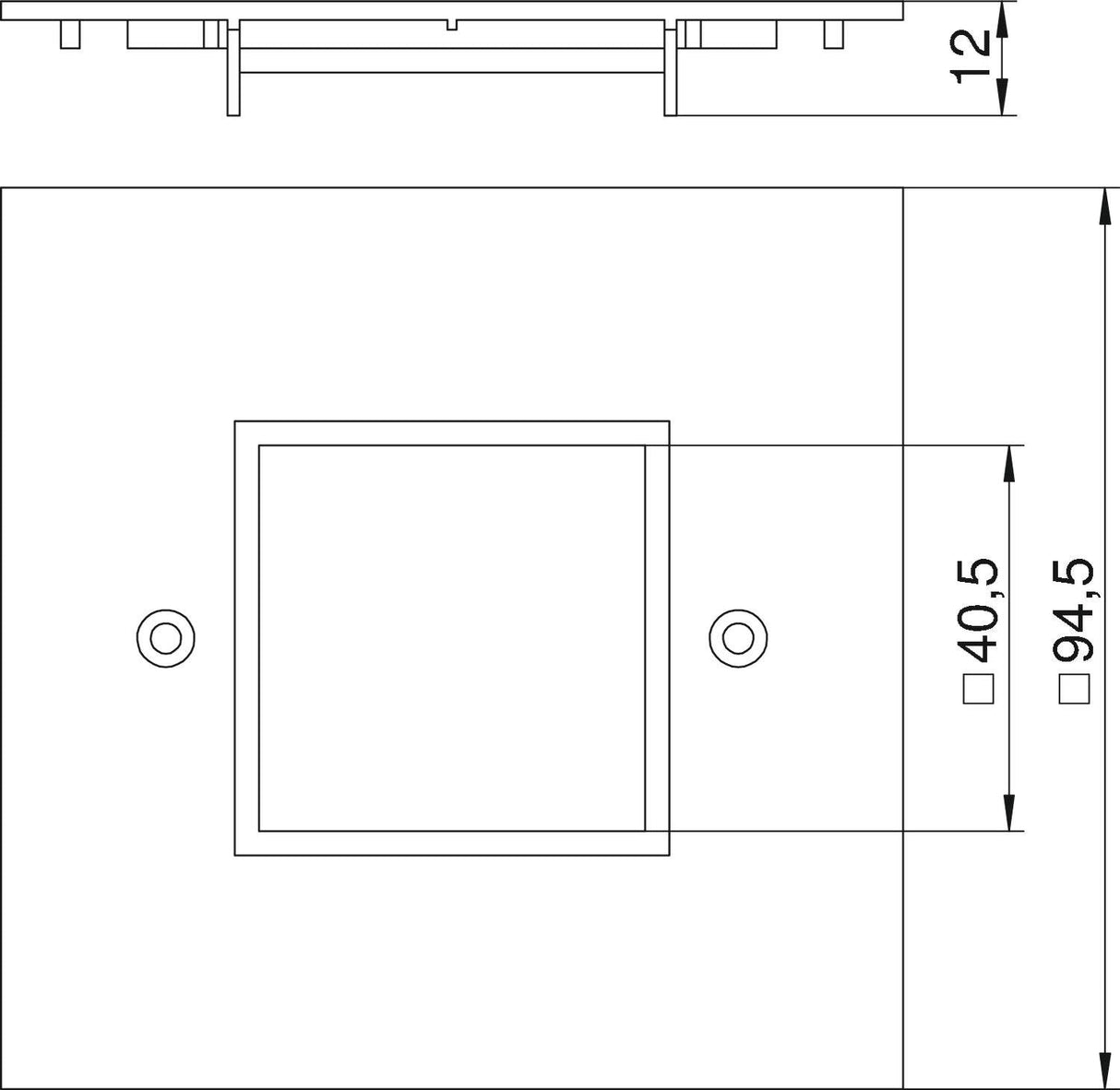 Obo Vhp4 6109840 Placa De Cubierta Para 1-Vías Schuko
