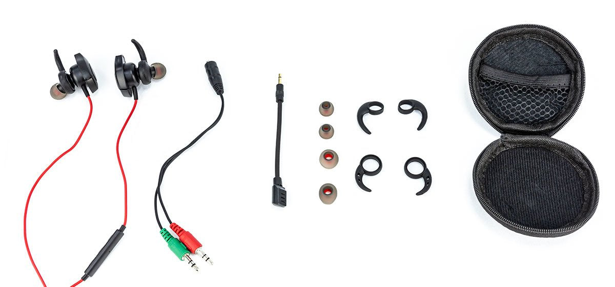 EAN 8436550234855 - TALIUS TAL-REX auricular y casco Alámbrico Dentro de oído Negro, Rojo imagen 2