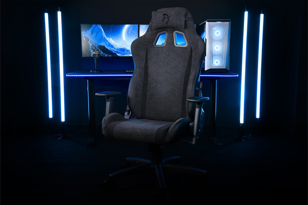 EAN 0850054766274 - Arozzi Gaming Stuhl Avanti Dark grey SoftFabric Silla gaming Asiento acolchado imagen 3