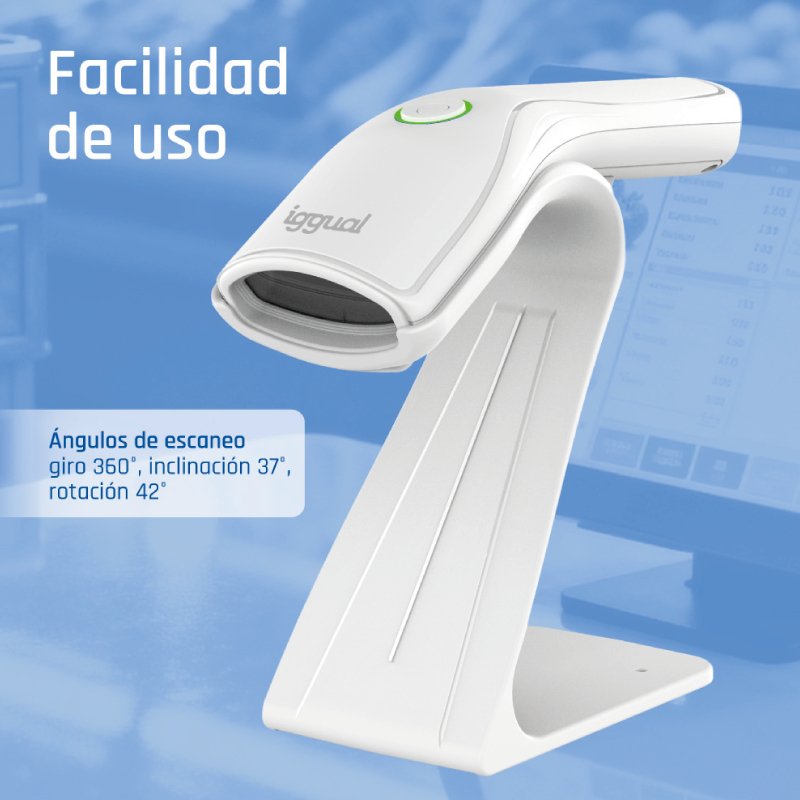 EAN 8435364320518 - iggual L2DUSB-B-AW Lector de códigos de barras portátil CMOS imagen 5