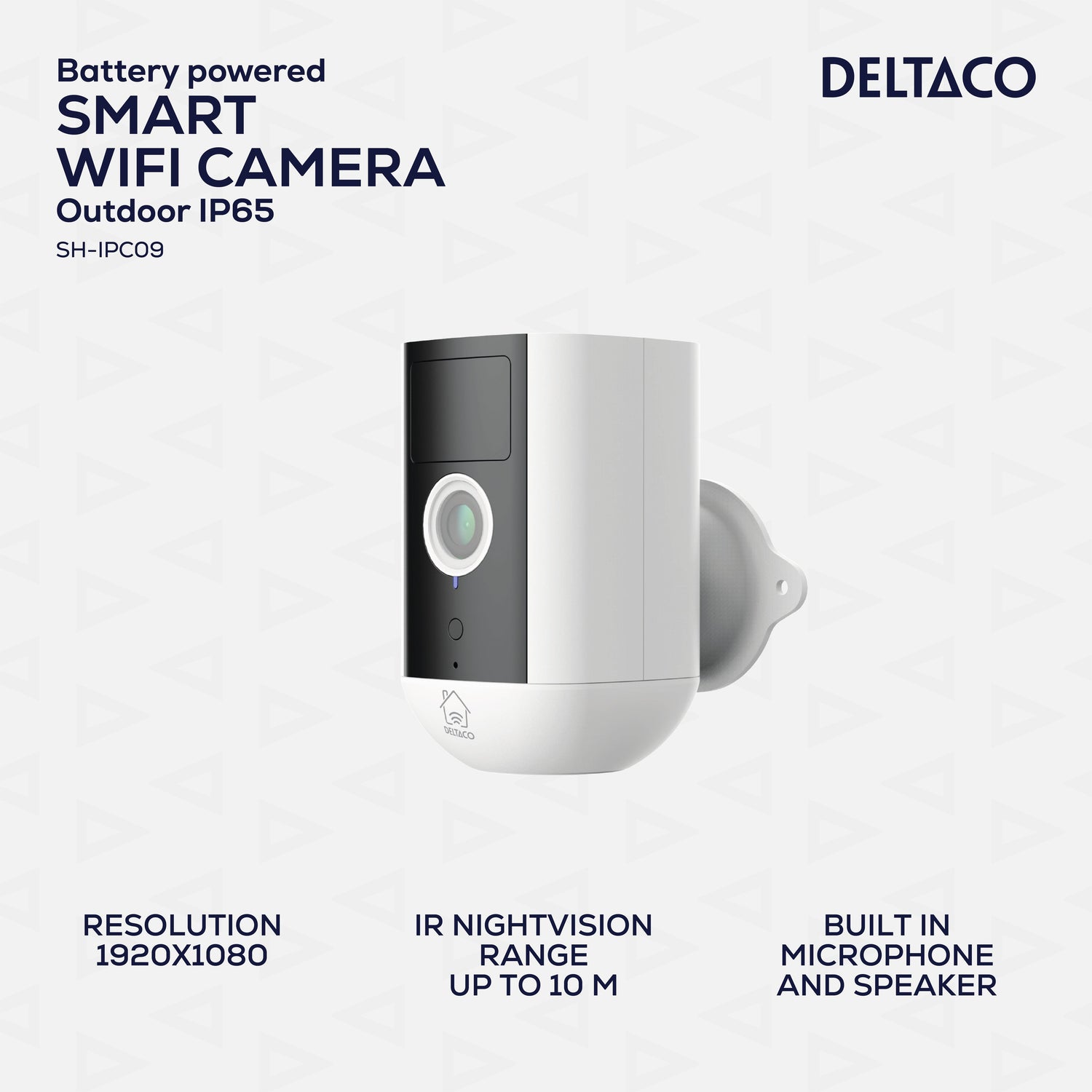 Deltaco Smart Home Kamera Outdoor Ip54 Inkl. Akku