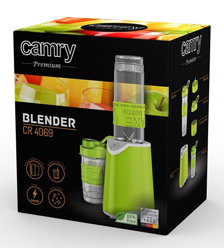 EAN 5908256838864 - Camry Premium CR 4069 licuadora 600 L Batidora de vaso 500 W Verde, Transparente, Blanco imagen 7