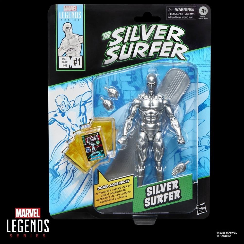 Figura Estela Plateada The Silver Surfer Marvel Legends Series 15cm