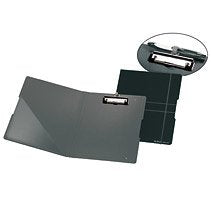 Carpeta Portapapeles Herlitz A4 Pf Gris / Negro Con Portalápices