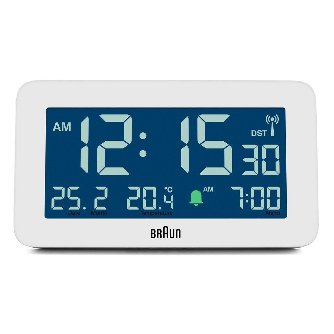 Braun Bc10 Dcf-W Radio Alarm Clock White
