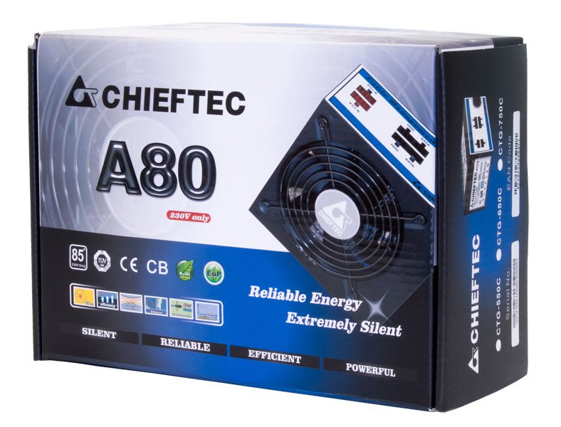 EAN 4710713239388 - Chieftec CTG-750C unidad de fuente de alimentación 750 W 24-pin ATX ATX Negro imagen 2