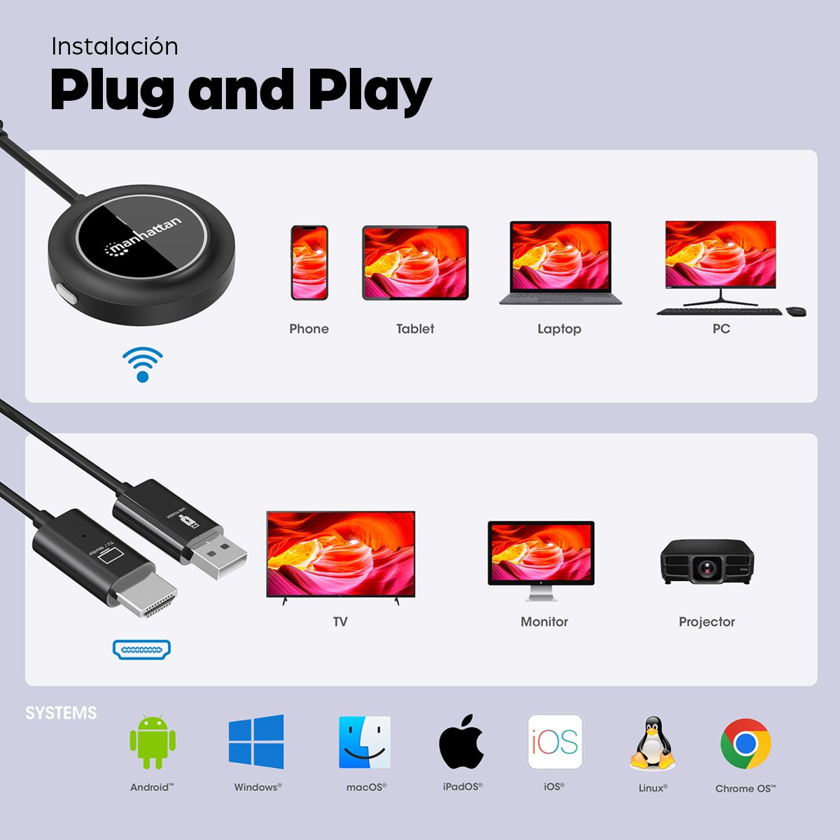 EAN 766623208420 - Manhattan 208420 extensor audio/video Transmisor y receptor de señales AV imagen 13