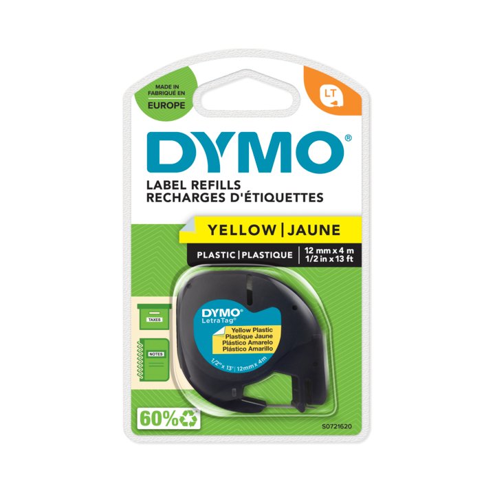 EAN 5411313912020 - DYMO S0721620 cinta para impresora de etiquetas Negro sobre amarillo imagen 2