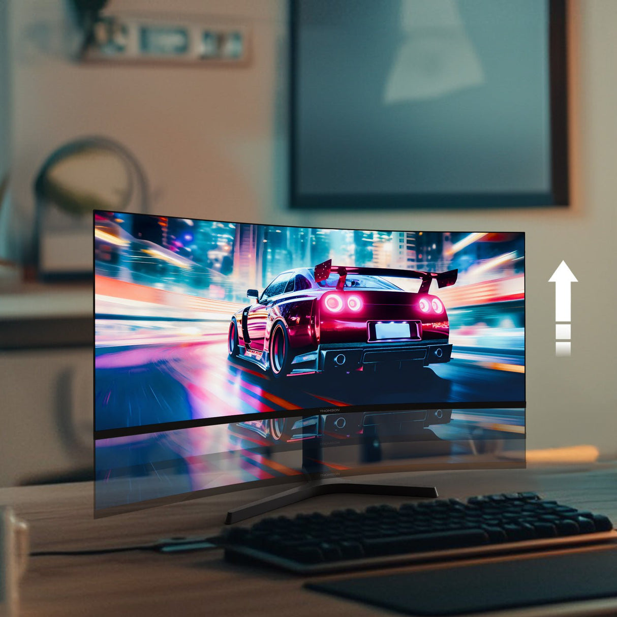EAN 9120106662016 - Thomson M34QG7Y14C pantalla para PC 86,4 cm (34") 3440 x 1440 Pixeles UltraWide Quad HD LCD Negro imagen 10
