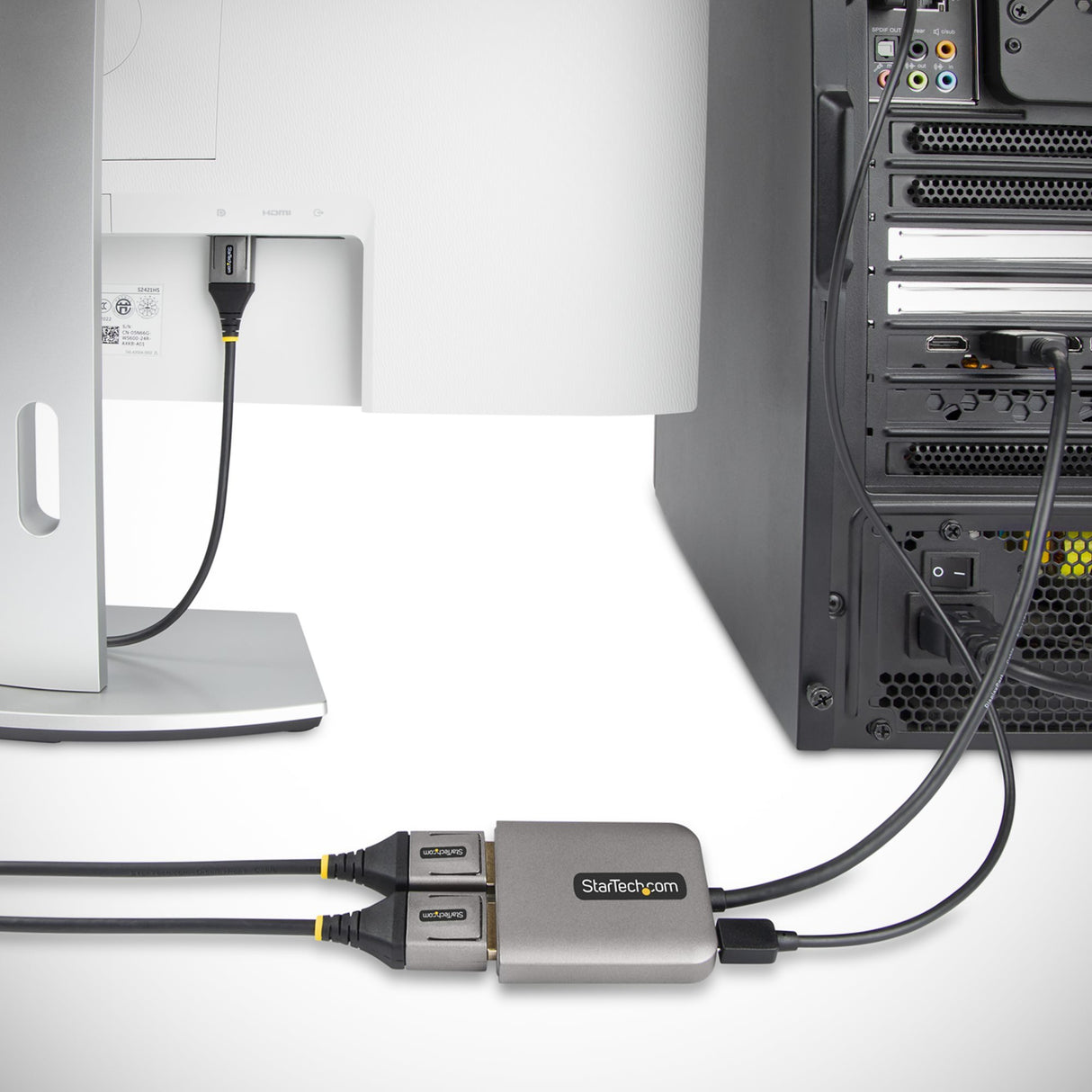 EAN 0065030884044 - StarTech.com MST14DP122DP adaptador de cable de vídeo 0,3 m 2 x DVI Gris imagen 8