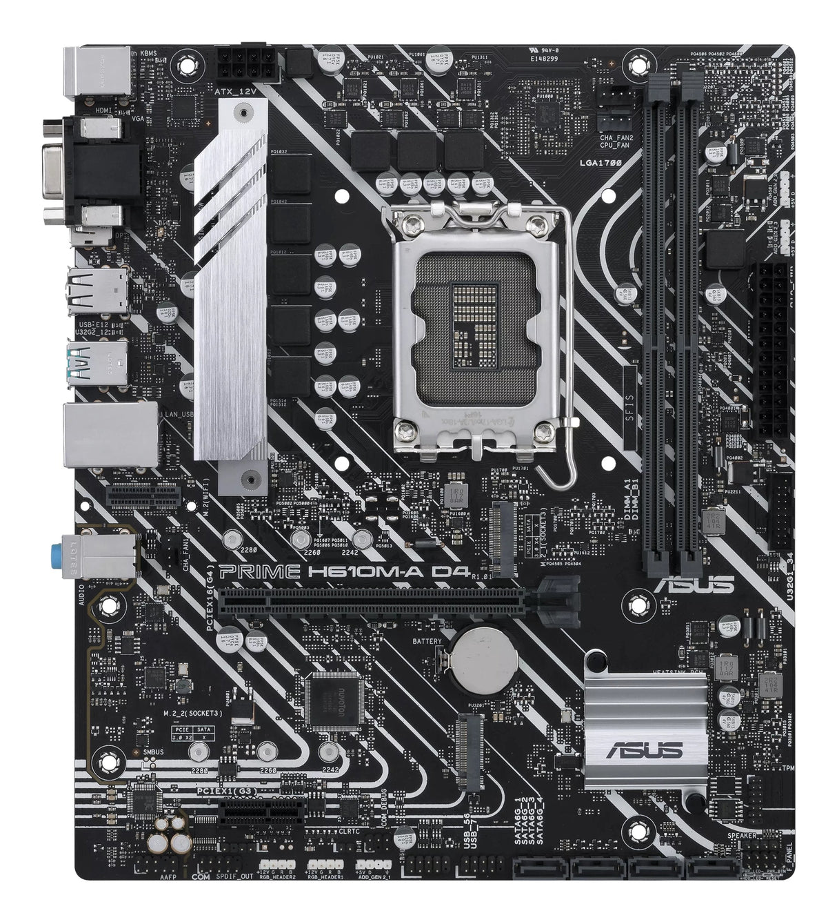 Placa Base Asus Prime H610m-A D4-Csm Socket 1700 Micro Atx