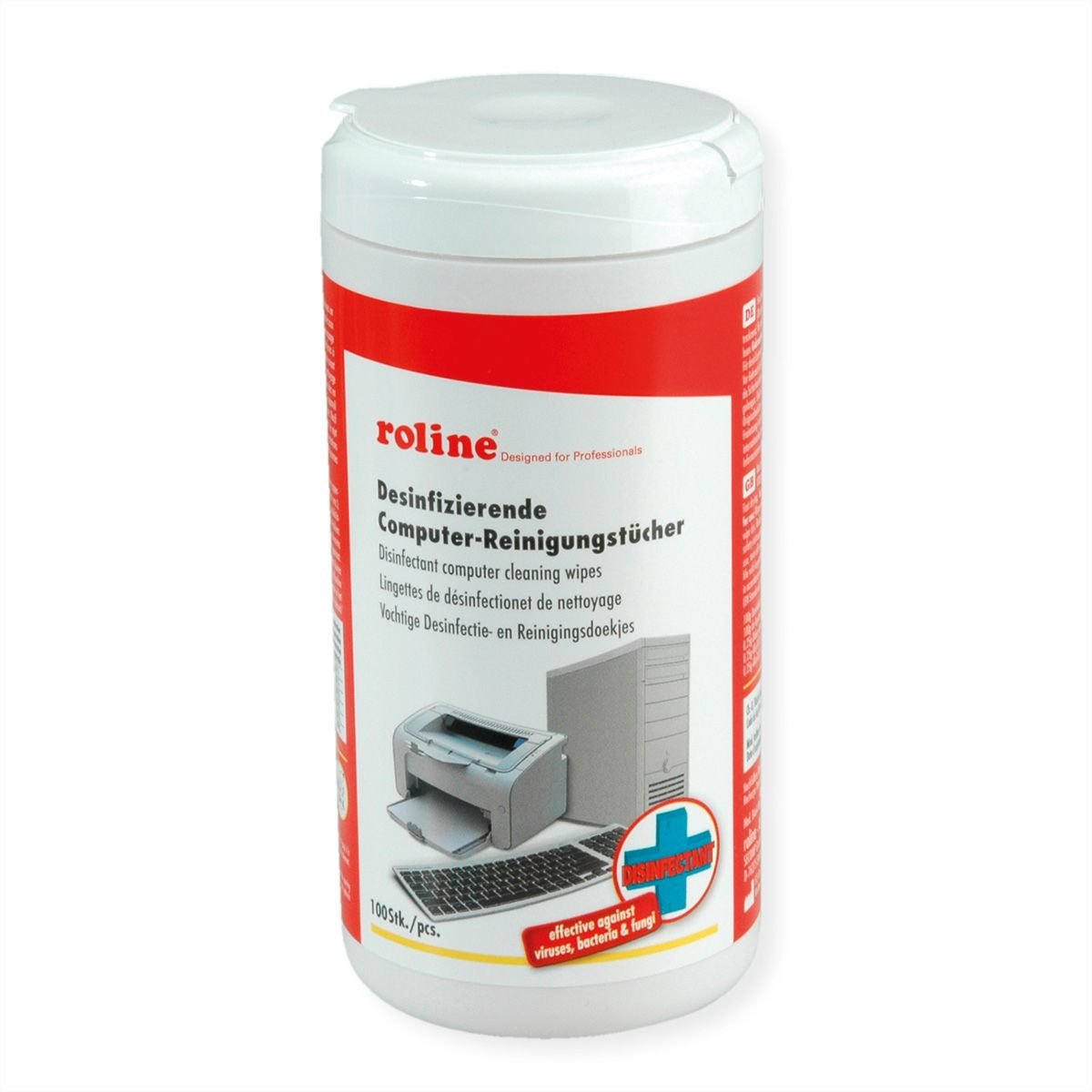 EAN 7611990759453 - ROLINE 19.04.4185 kit de limpieza para computadora Fax machine, Teclado, Metal / plástico, Impresora, Pan imagen 1