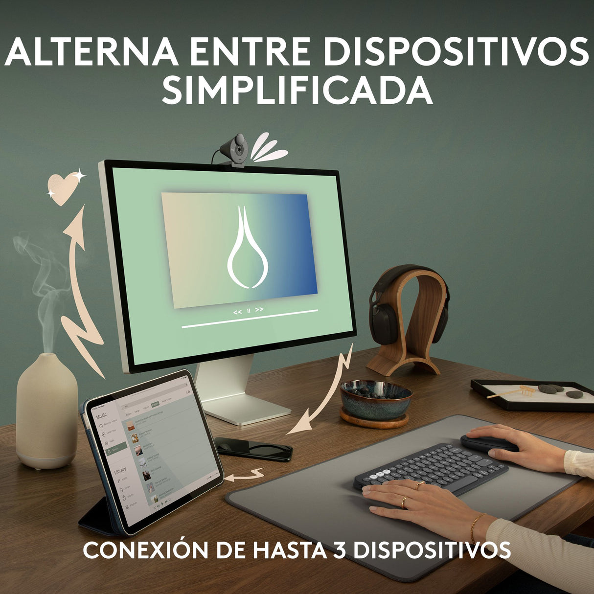 EAN 5099206110441 - Logitech 910-007013 ratón Viajes Ambidextro RF Wireless + Bluetooth Óptico 4000 DPI imagen 10