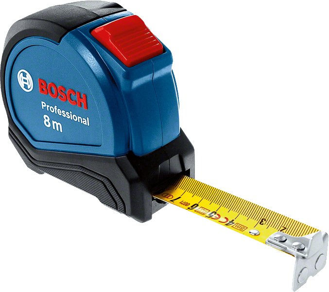Cinta Métrica Bosch Professional Autolock Professional, 8 Metros, Cinta Métrica Azul 1600a01v3s