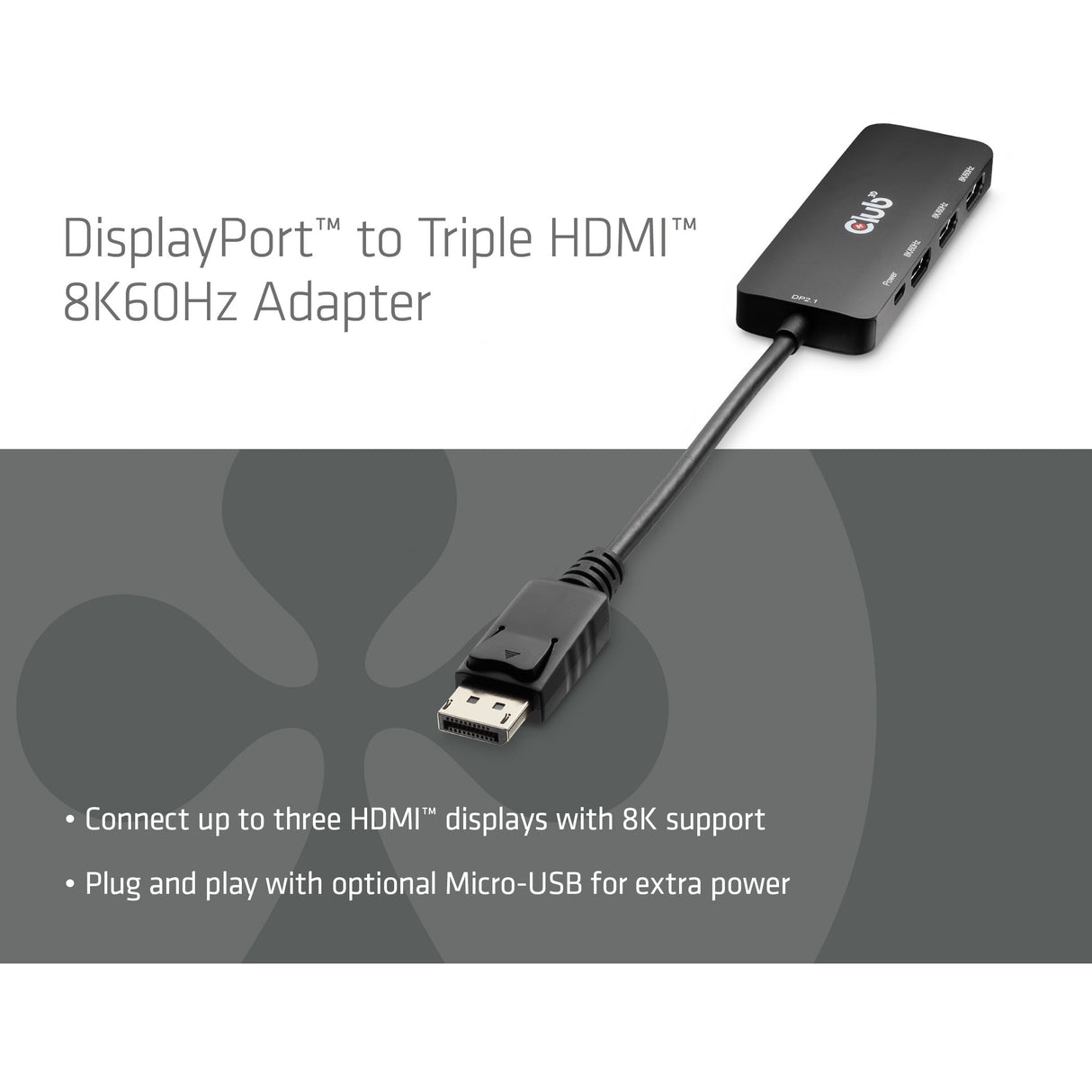 EAN 8719214473471 - CLUB3D CSV-7330 hub de interfaz 13,5 Mbit/s Negro imagen 7