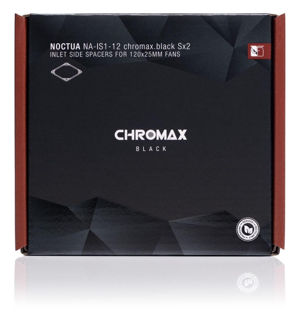 Noctua Na-Is1-12 Sx2 Chromax.Negro, Soporte (Negro, 2 Piezas) Na-Is1-12 Chromax.Bl
