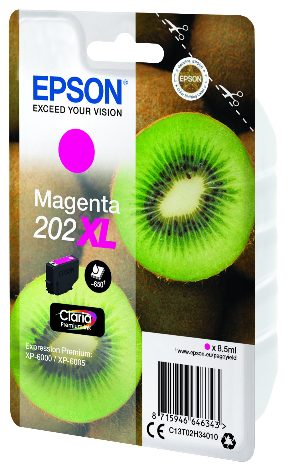 EAN 8715946646343 - Epson Kiwi 202XL cartucho de tinta 1 pieza(s) Original High (L) Yield imagen 1