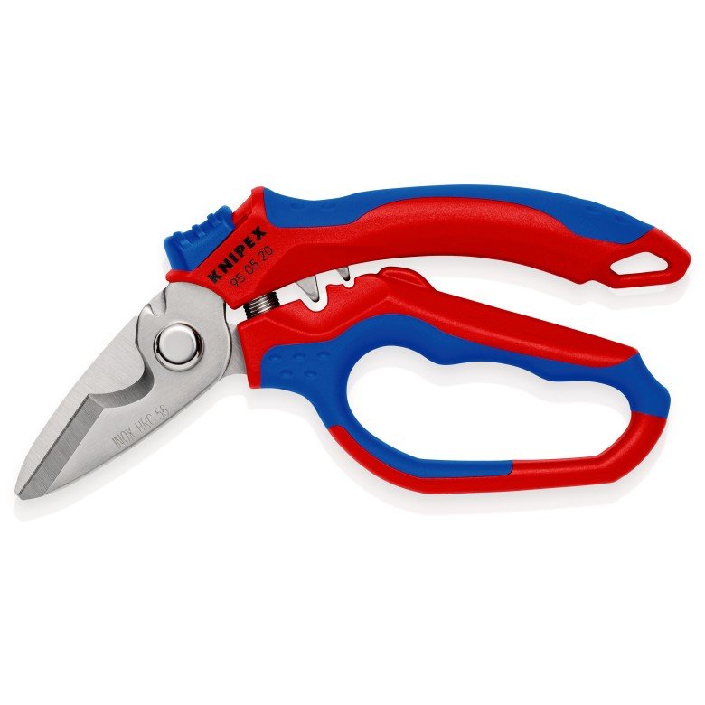Tijeras Eléctricas Con Ángulo De Knipex 95 05 20 Sb Rojo/Azul