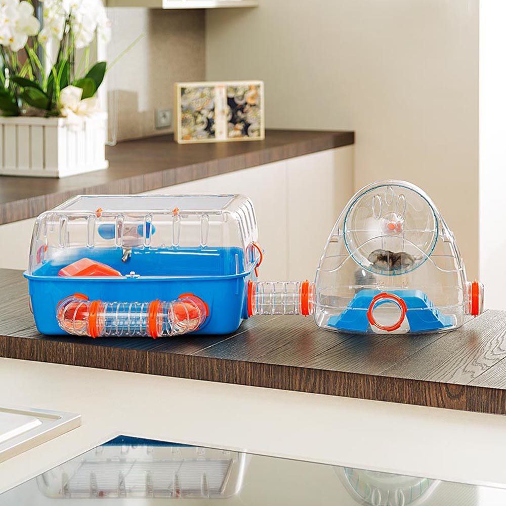 EAN 8010690073101 - Ferplast Combi 2 Hámster Azul, Transparente imagen 4