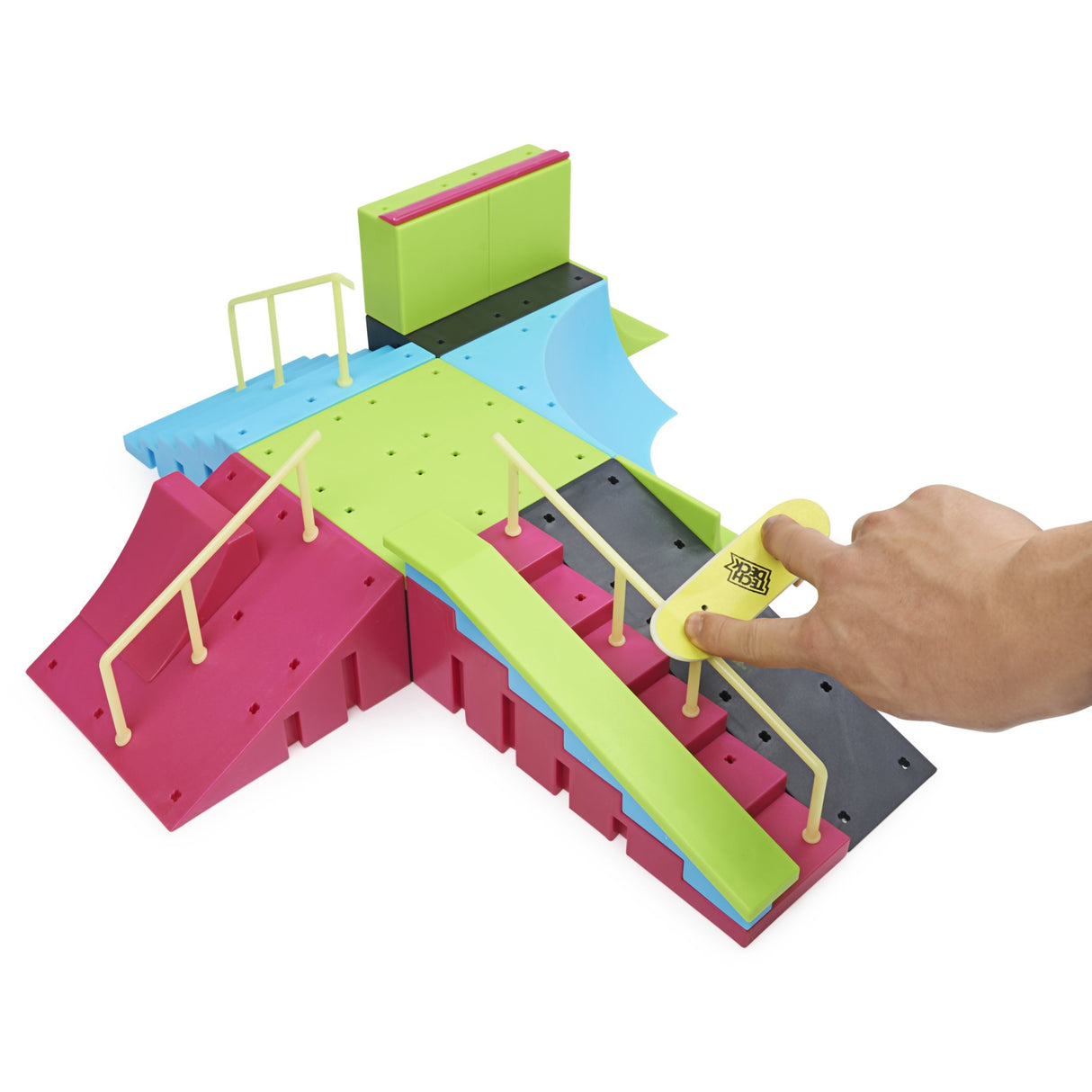 Spinmaster Tech Deck - Neon Mega Park (Mit Zwei Fingerboards, X-Connect) 6063752