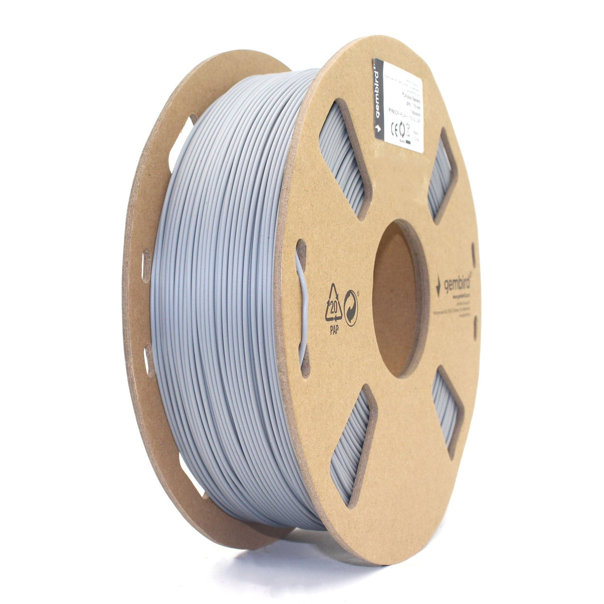 EAN 8716309088602 - Gembird 3DP-PLA1.75-01-GR material de impresión 3d Ácido poliláctico (PLA) Gris 1,4 kg imagen 2