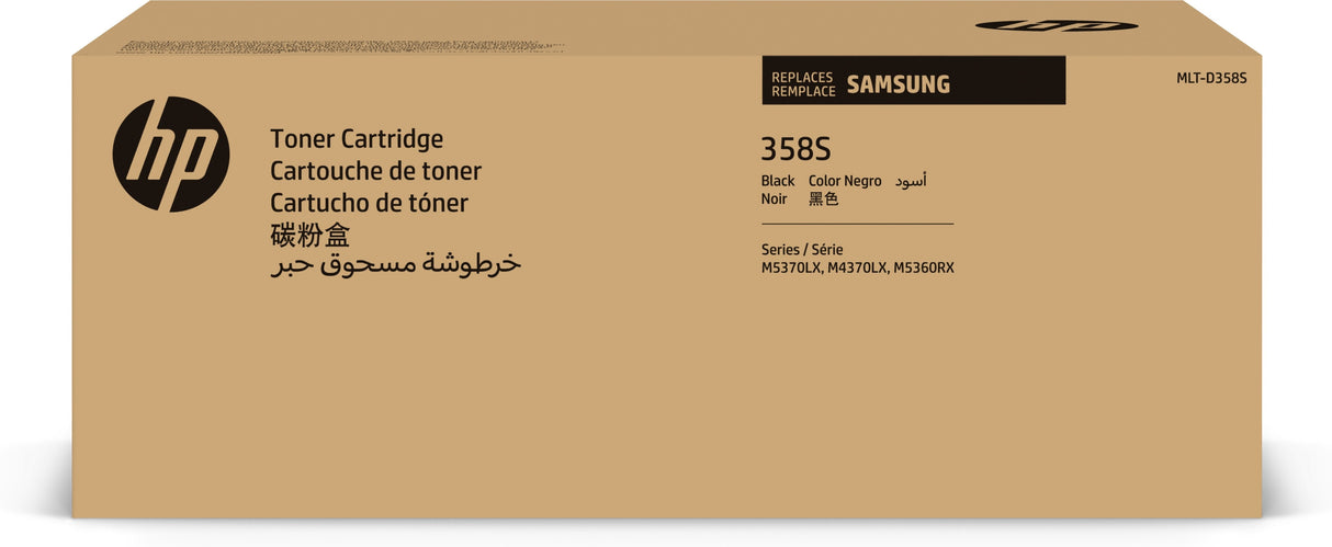 EAN 0191628484140 - Samsung MLT-D358S Black Original Toner Cartridge cartucho de tóner 1 pieza(s) imagen 1