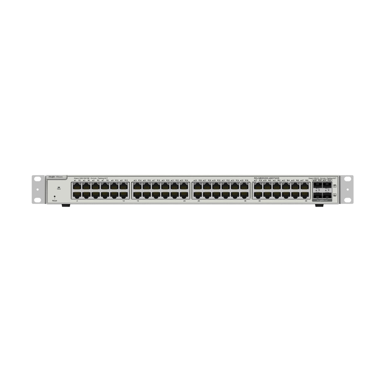 Reyee 48-Port L2+ Managed 10g Switch, 48 Gigabit Rj45 Ports, 4 *10g Sfp+ Slots,19-Inch Rack-Mountab