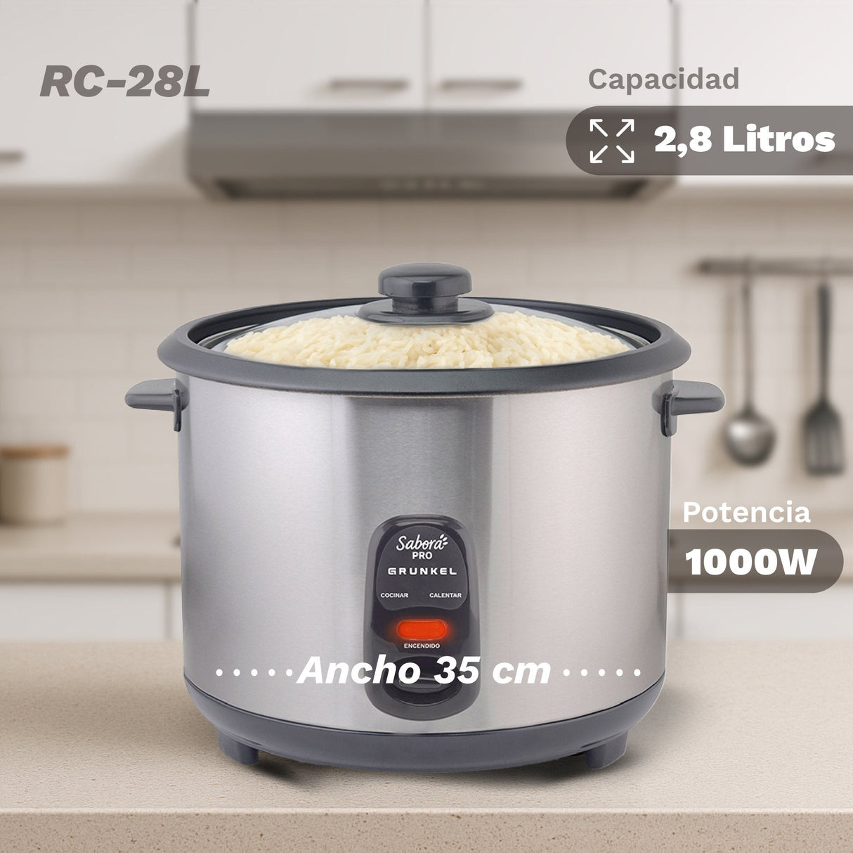 Arrocera Grunkel Rc-28l 700w Capacidad 2.8l