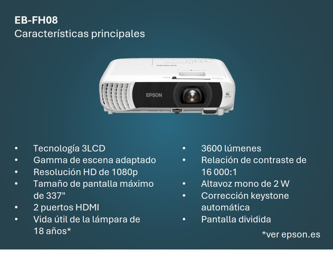 EAN 8715946738567 - Epson EB-FH08 imagen 2