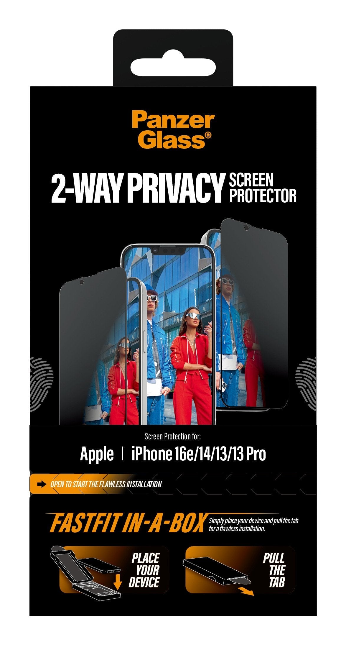 Panzerglass ® 2-Way Privacy Protector De Pantalla Iphone 17e 16e 14 13 13 Pro Ultra-Wide Fit M. Fastfit In-A-Box, Apple, Apple - Iphone 16e, Apple - Iphone 14, Apple - Iphone 13 Pro, Apple - Iphone 13, Trockene Aplicación,