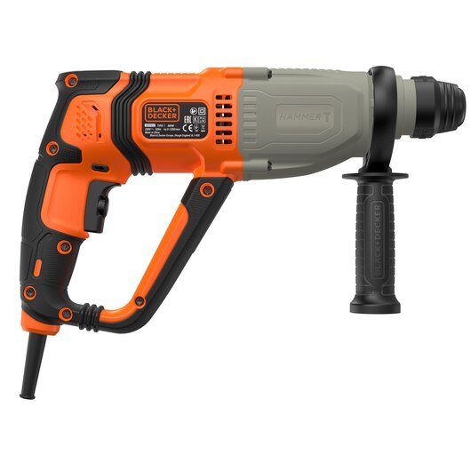 Black+Decker Behs02k-Qs, Martillo Perforador Negro/Naranja