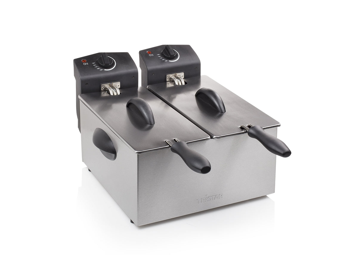 EAN 8713016008787 - Tristar FR-6937 freidora Doble 6 L Independiente 3600 W Negro, Acero inoxidable imagen 5