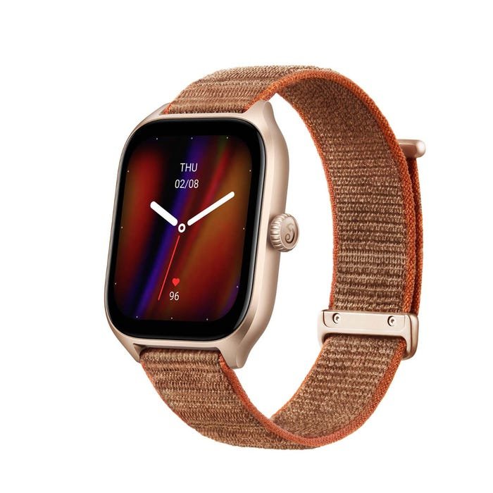 EAN 6972596105886 - Amazfit GTS 4 4,45 cm (1.75") AMOLED 43 mm Digital 390 x 450 Pixeles Pantalla táctil Marrón GPS (satélite imagen 1