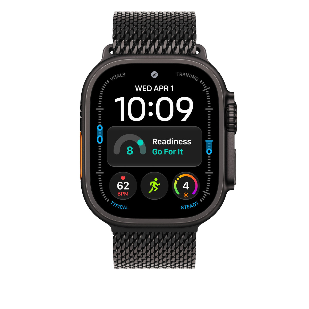 49mm Black Titanium Milanese Loop - Large