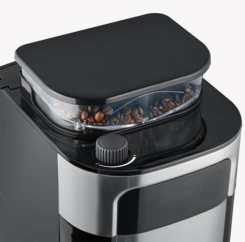 Cafetera Severin Ka 4814 Combinada Molinillo Integrado, 1000 W, Negro, Acero Inoxidable