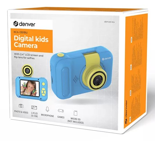 Camara Digital Infantil Denver Kca 1351bu 2" Lcd