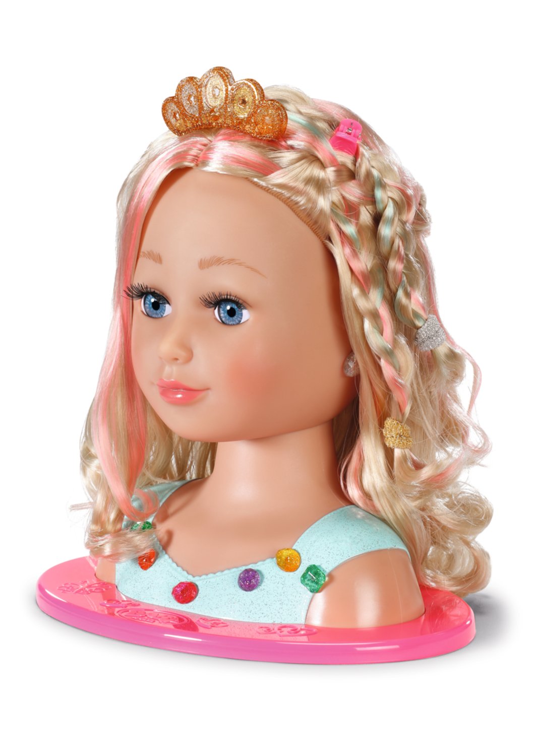 Zapf Creation Baby Born® Sister Styling Head Princess, Cabeza De Maquillaje Y Peluquería 835432