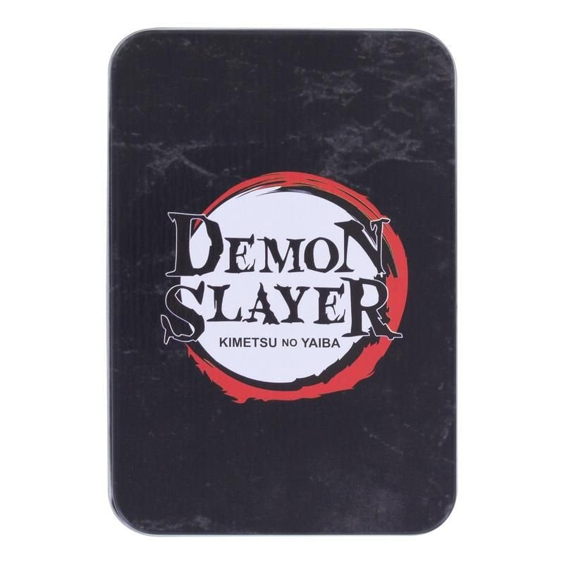 Baraja De Cartas En Caja Metálica Paladone Demon Slayer Kimetsu No Yaiba