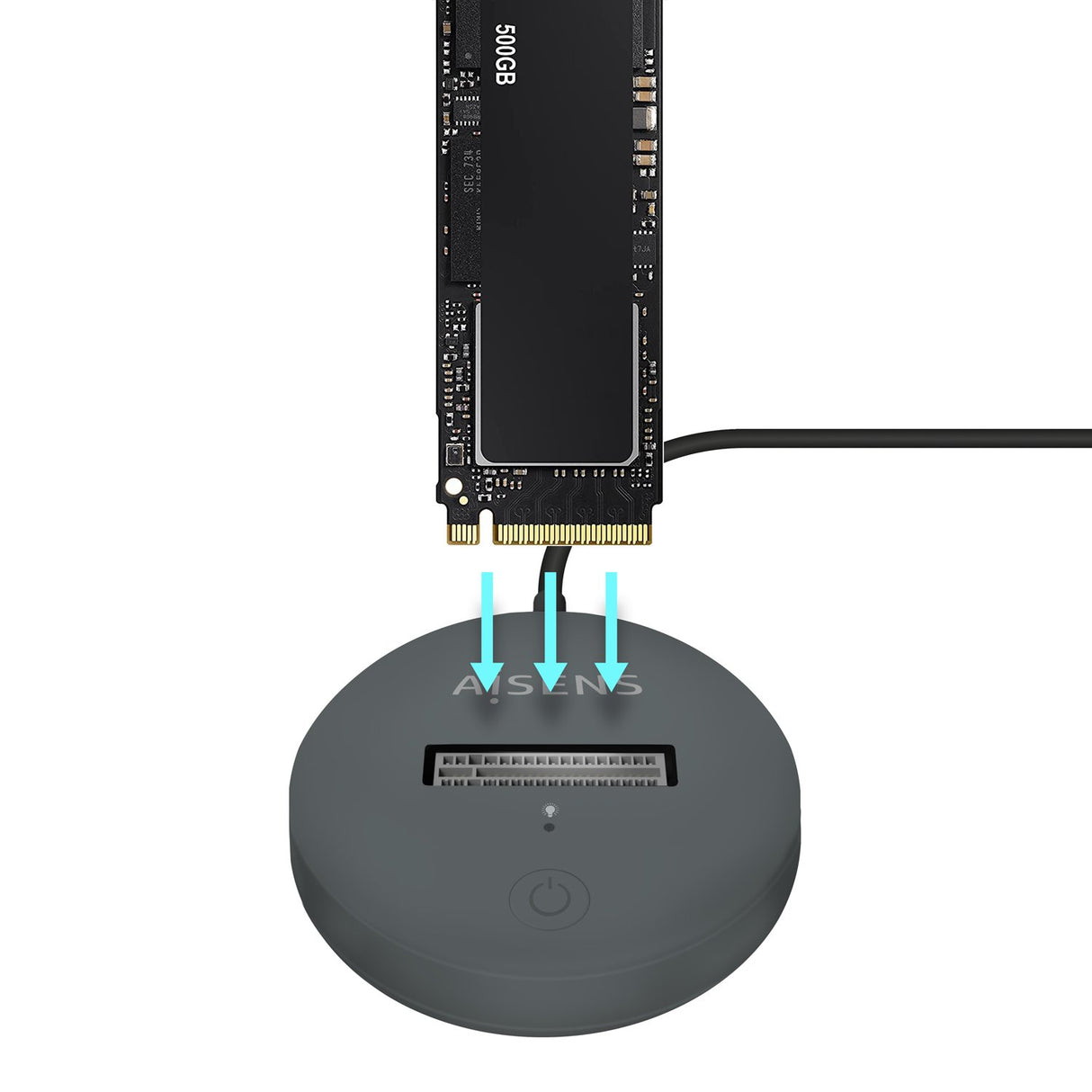 EAN 8436574708332 - AISENS ASUC-M2D014-GR caja para disco duro externo Caja externa para unidad de estado sólido (SSD) imagen 3