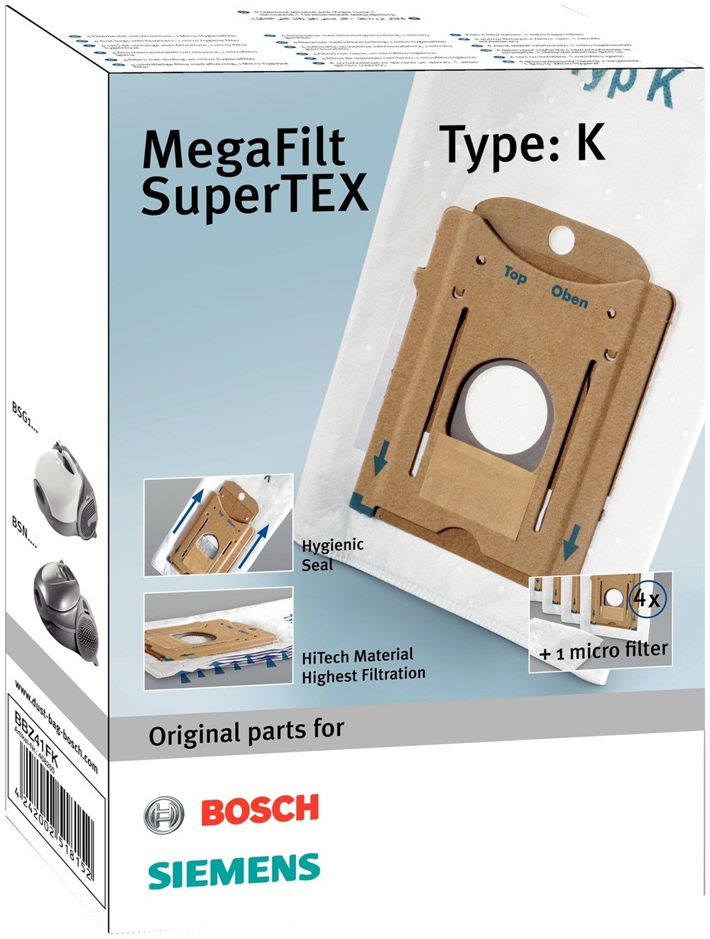EAN 4242002518152 - Bosch BBZ41FK accesorio y suministro de vacío imagen 1