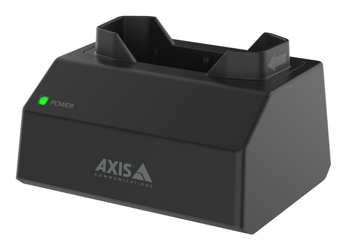 Axis W700 Mk Ii Estación De Sincronización Y Carga 1 Bahía + Adaptador De Corriente Ca 15 Vatios (Conector Para El Cuerpo De La Cámara) Ncs S 9000-N Negro Europa Para Axis W101 W101 Body Worn Camera W120 W800