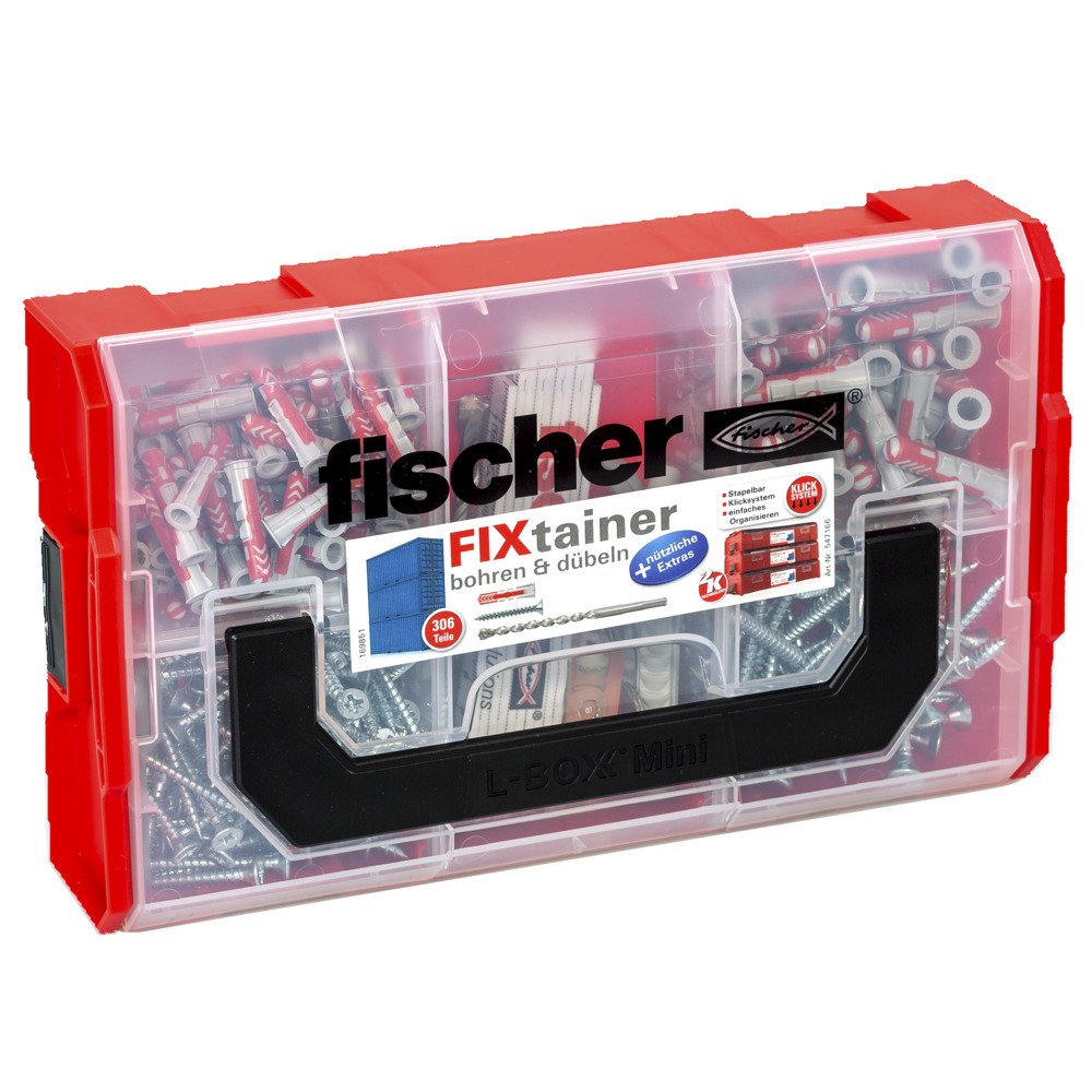 EAN 4048962334876 - Fischer FIXtainer 306 150 pieza(s) Juego de enchufes de pared y tornillos imagen 1